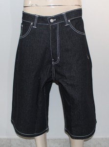 Shorts de Mezclilla para Hombre, Corte Holgado, Cintura Media, Pierna Ancha, Estilo Casual, Bermuda, para Verano - Product Image 4