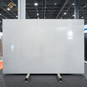 Paneles de Pared Decorativos Recubrimiento 1cm 2cm Azulejo de Cuarzo Brillante Resina Cristal Blanco Cuarzo Compuesto Losa de Piedra - Product Image 2