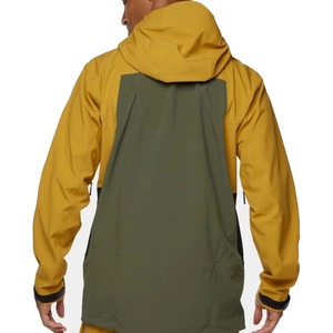 Chaqueta Impermeable con Capucha para Hombre, Diseño Color Block, Cierre de Cremallera, Ropa de Exterior, Corte Regular, Abrigo de Invierno - Product Image 2