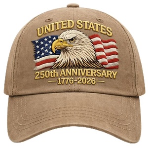Casquette patriotique pour hommes, casquette de baseball pour le 250e anniversaire des États-Unis, pour célébrations décontractées - Product Image 4