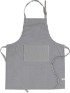 Nouvel tablier en jean rayé avec poche, à suspendre au cou, pour femmes et hommes, idéal pour la cuisine, l'hôtellerie, les cafés, les boulangeries, les serveurs et les chefs. - Product Image 2
