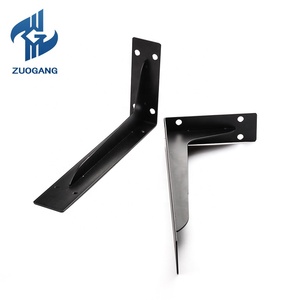 Zuogang resistente ai terremoti <span class=keywords><strong>in</strong></span> lamiera stampata <span class=keywords><strong>in</strong></span> <span class=keywords><strong>ferro</strong></span> <span class=keywords><strong>battuto</strong></span> piegata <span class=keywords><strong>in</strong></span> acciaio verniciato a polvere nera supporto supporto supporto per palo <span class=keywords><strong>in</strong></span> legno - Product Image 1