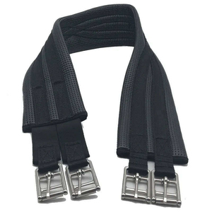 Sangle de dressage pour cheval en cuir PU et maille réglable, de qualité professionnelle, emballage personnalisé, tissu pour usage équestre en studio - Product Image 5
