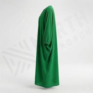 Abaya moderne longue pour soirée, en polyester respirant et écologique, robe de mode modeste, vêtements pour femmes musulmanes - Product Image 3