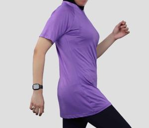 High Quality Islamic Modest Women T Shirt Elongated Slim Fit Short Sleeve Muslim Eco-Friendly Polyester & Cotton Modest T-Shirt - Product Image 3