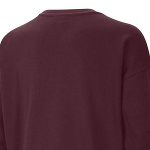 Sweat-shirt en coton uni à col rond pour femme, fabriqué sur mesure, manches classiques, collection automne. - Product Image 2