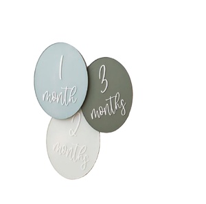 Custom Round Grey Acrylic Coffee <b>Coasters</b> with Simple Design Perfect for Multifunctional Tea and Kitchenware Use - Product Image 1