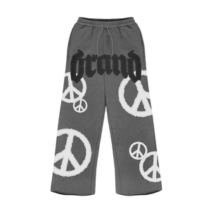 Wholesale Price Men's Flared <b>Tracksuit</b> Long Sleeves Printed <b>Y2K</b> Style Unisex Pullover Outdoor Fashion Vintage Women's <b>Tracksuit</b> - Product Image 3