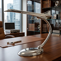 Petit modèle décoratif d'avion Concorde en aluminium |   Maquette d'avion supersonique en alliage, cadeau d'anniversaire et décoration de bureau et de maison