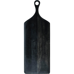Planche à découper en bois pour la maison, décor noir, planche à découper en bois pour servir et couper - Product Image 3