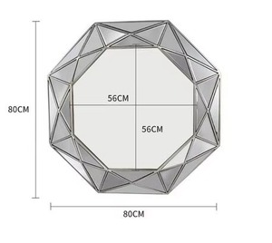 Luxury <b>Round</b> Silver Beveled Glass Handmade Contemporary Wall <b>Mirror</b> for Bedroom <b>Bathroom</b> REHMAN CRAFT - Product Image 5