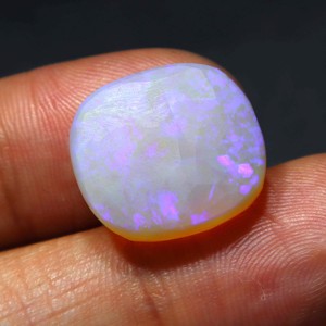 Opale naturelle australienne 14 carats, pierre précieuse solide de Coober Pedy, de haute qualité, feu bleu, faite à la main pour la fabrication de bijoux - Product Image 4