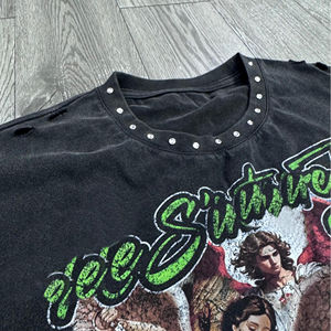 Conjuntos de Shorts Casuales de Algodón para Hombre, Camiseta de Manga Corta con Estampado Desgastado, Conjuntos de Ropa Personalizada para Hombre - Product Image 2