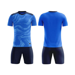 Maillot de football en tissu jersey simple imprimé, modèles de design d'équipe de football, ensemble de maillots de football personnalisés imprimés, maillot de football chinois - Product Image 5