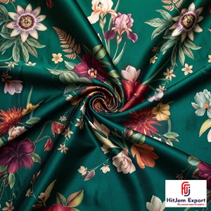 Tissu satiné japonais imprimé de qualité supérieure pour la mode, les vêtements de mariée, la décoration intérieure, fournisseur en gros personnalisé pour l'exportation - Product Image 2