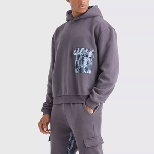 Nuevo Conjunto Deportivo de Forro Polar para Hombre, Hecho en Pakistán, con Capucha, Casual, Impermeable, Lavado al Ácido, para Invierno - Product Image 4