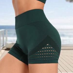 Shorts de sport et de yoga respirants en coton pour femmes - Taille élastique, style cargo, séchage rapide et écologiques pour la course, le basketball et la natation - Product Image 3