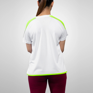 เสื้อยืดสกรีนลายผู้หญิง ราคาขายส่ง ระบายอากาศได้ดี รับสั่งทำแบบซับลิเมชั่น พิมพ์ลายตามต้องการ ไซส์ใหญ่ ผ้าฝ้าย 100% จากปากีสถาน - Product Image 6