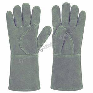 Durable Leather Safety Welding <b>Gloves</b> Heat Resistant Protective Hand <b>Gloves</b> for Industrial Welding and Fabrication - Product Image 4
