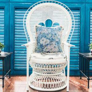 Cojín Decorativo Hecho a Mano de 50 cm con Pintura al Óleo Estilo Shabby Chic, Cojín Decorativo con Bordado Floral para Sofá, Cama, Decoración del Hogar - Product Image 4