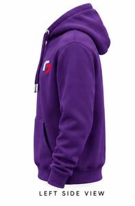 Sweat-shirt à capuche pour homme, coupe classique, avec logo sur le devant, poche, en molleton, décontracté, pour l'hiver, 100% coton, uni, imprimé, tricoté, 320g - Product Image 2