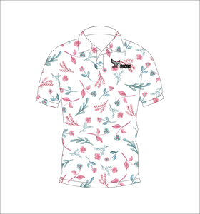 เสื้อโปโลลายเชอร์รี่ พิมพ์ลายตามสั่ง เสื้อโปโลแขนสั้น ชุดกอล์ฟลำลอง ชุดกีฬาทีม - Product Image 4