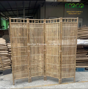 Paravent pliant en bambou personnalisé – Séparateur d'espace et cloison d'intimité naturels pour la maison, l'hôtel, le spa et les centres de villégiature Eco2go Vietnam - Product Image 2