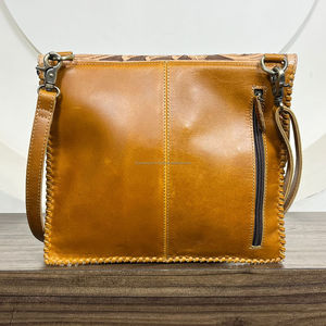 2025 fábrica nuevo bolso cruzado de cuero mecanizado a mano personalizable para mujer correa ajustable DISEÑO DE sobre Bolsos de hombro de piel de vaca - Product Image 5