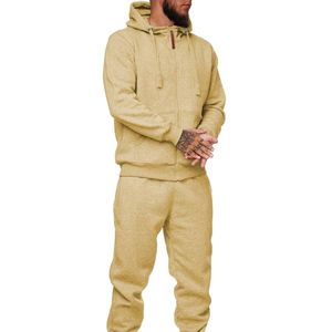 Chándal de Forro Polar Color Caqui Personalizado para Hombre, con Capucha, para Gimnasio, Entrenamiento, Uso Casual y Deportivo - Product Image 3
