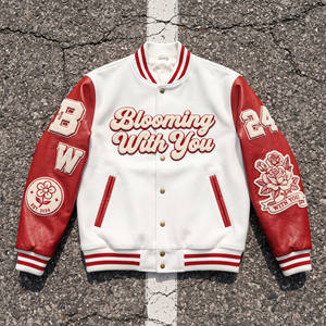 Chaqueta Varsity Personalizada OEM para Hombre, Estilo Invernal, Bordado Chenille, Cuello Redondo, Botones, Chaqueta Varsity de Lana - Product Image 1