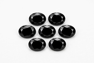 พลอยออนิกซ์สีดำทรงรีสำหรับทำเครื่องประดับ - Product Image 5