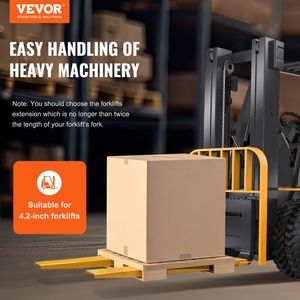 Estensioni per Forche in Acciaio al Carbonio Resistenti, Lunghezza 60 Pollici, Larghezza 4,5 Pollici, 1 Paio, Accessori per Carrelli Elevatori, Estensioni per Forche da Pallet - Product Image 2