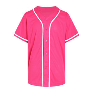 Maillots de baseball en mélange de polyester durable, construction légère, coupe à manches raglan pour une liberté de mouvement athlétique sans entrave - Product Image 1