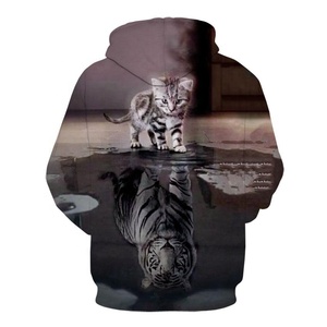 Men's Hoodie <b>Aesthetic</b> Cat 3d Sublimated Outdoor Sweatshirt <b>Top</b> Coat Quality Latest designs 2026 - Product Image 2