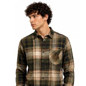 EAZWEARS <b>Mens</b> <b>Flannel</b> <b>Shirts</b> Custom Plaid Cotton Casual Workwear Exporter Custom Casual Supplier Manufacturer Workwear Wholesale - Product Image 3