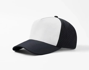 High Quality <b>Navy</b> Trucker <b>Hat</b> Mesh Back Custom Branding Adjustable Outdoor Casual Sport Fishing Breathable Waterproof Wholesale - Product Image 1