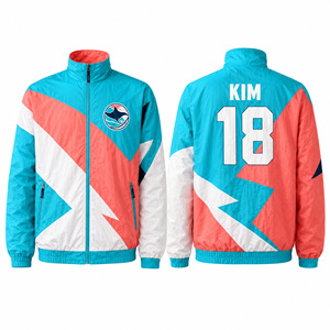 Embroidered Team Windbreaker <b>Jacket</b> Custom Wholesale <b>Packable</b> Reflective Hooded Fullzip Quarterzip Anorak Coach Shell Jacketwear - Product Image 1