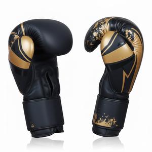 Guantes de Entrenamiento Profesionales de MMA y Kick Boxing con Logotipo Personalizado, de Cuero PU con Cordones en los Dedos, que Absorben la Humedad, Equipo de Combate - Product Image 2