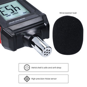 Sonometre numérique, plage de mesure 30~130 dB, testeur de bruit, surveillance audio pour les écoles, les bureaux, les hôpitaux - Product Image 4
