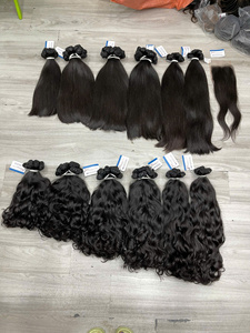 Cheveux Vietnamiens Bruts Non Traités, Extensions de Cheveux Humains à Cuticules Alignées, Vente en Gros, Double Drawn, Tissage de Cheveux Naturels Ondulés, Re-Stockage - Product Image 1