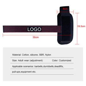 Gym Accessories Custom Logo Weight <b>Lifting</b> <b>Straps</b> Wrist Wraps Padded Neoprene Combo Powerlifting Gym Wrist <b>Straps</b> - Product Image 3
