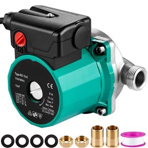 Pompa di Ricircolo Acqua Calda 93W 110V con Filettatura G da 3/4'' e Adattatore in Ottone NPT da 1/2'' - Pompa Circolatrice Resistente alle Macchie - Product Image 6