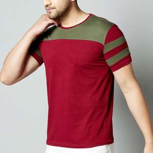 Camiseta 100% algodón para hombre, corte holgado, estampada, de calidad premium, camiseta de moda, ropa de verano, corte ajustado, camiseta a rayas. - Product Image 3