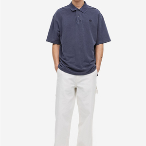 Polo brodé personnalisé OEM en gros, grande taille, contrastant, en coton, à manches courtes, pour hommes, pour le golf - Product Image 6