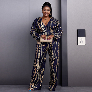 Custom Dress African Dress Women <b>Jumpsuit</b> Printing Wide Leg <b>Jumpsuit</b> <b>Long</b> <b>Sleeve</b> Fashion Casual Plus Size <b>Jumpsuit</b> - Product Image 4