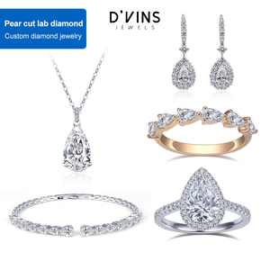 เพชรทรงลูกแพร์แบบหลวม 1 กะรัต~5 กะรัต D VVS VS แท้จากธรรมชาติ สำหรับรับรองคุณภาพ ราคาโรงงาน จาก B2B D'VINS JEWELS - Product Image 2