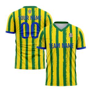 เสื้อฟุตบอลฝรั่งเศสแบบใหม่ คุณภาพสูง นุ่มสบาย ขายส่ง ออกแบบใหม่ ชุดฟุตบอลแบบซับลิเมชั่น เสื้อและเสื้อท็อปส์สั่งทำได้ - Product Image 3