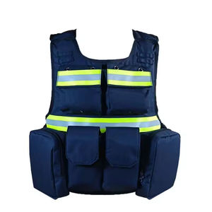 Gilet de sécurité incendie personnalisé en polyester ignifuge et réfléchissant, haute visibilité, tactique, style fendu, pour situations d'urgence - Product Image 6