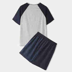 Conjunto de Camiseta de Manga Corta y Pantalones Cortos para Mujer, Verano 2026, con Logotipo Personalizado, Estampado de Letras, Ropa Tejida Transpirable para Hombre - Product Image 3