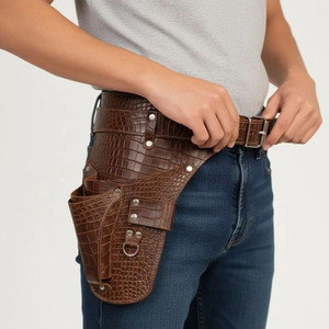 Ceinture porte-outils en cuir de haute qualité pour fleuristes, ceinture de jardinage premium robuste et réglable avec logo personnalisé, en gros, à vendre - Product Image 4